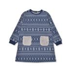 ショッピングノルディック 【お揃い】ノルディックジャガードファーポケットワンピース(80~150cm)
