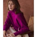 ウールカシミヤミックス ロールネックニット