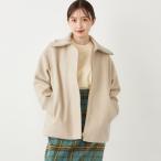 SHIPS Colors: 〈手洗い可能〉ジャージーメルトン ジップ アウター