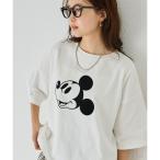 ショッピングミッキー ミッキー/フロッキープリントTシャツ