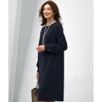 【セットアップ対応】トリアセダブルジョーゼット スリットシフォンスリーブ ワンピース