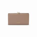 ショッピングがま口 【TOPKAPI】シュリンクレザー パール がま口 長財布