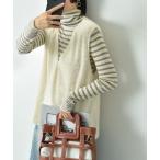 【actuel】ラメシャギーＶネックベス