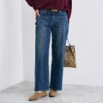 【春の新色登場！褒められデニム】ワイドストレート デニムパンツ