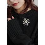 メタルフラワーブローチ