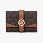 ショッピングシグネチャー GREENWICH フラップ キーケース スモール - MKシグネチャー