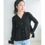 ショッピングcoca スポンディッシュニットペプラムカーディガン 全2色