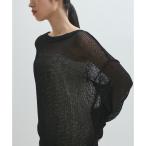 ショッピングサステナブル商品 【サステナブル】ローゲージリリーニットプルオーバー