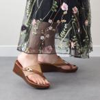 ITALIAN SHOEMAKERS◆6cmヒール◆クロスストラップトングミュールサンダル