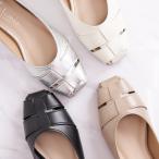 ショッピングフラット 【片足150g】軽量グルカ風フラットシューズ