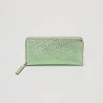 ショッピング長財布 【TREASURE TOPKAPI】ウォッシュド レザー メタリック ラウンドファスナー 長財布