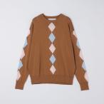 ショッピングアーガイル BATEAUX DE SHIPS:〈手洗い可能〉14ゲージ アーガイル クルーネック ニット