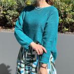 ショッピングスパンコール 【洗える】スパンコールニット