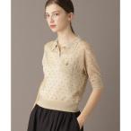 ショッピングポロ ドットシアーポロニット