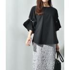 ＴＣブロード袖パールデザインブラ