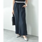 レイヤードベルトストレートパンツ