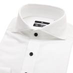 [WEB ограничение ] Hori zontaru широкий длинный рукав рубашка белый ×do Be стрейч no- утюг 