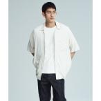 《BLACK/WHITE》プレーンカラー アロハシャツ