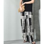 プリントプリーツアソート柄パンツ