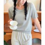 シンプルサマーニットTシャツ