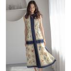 スカーフパネルプリント ワンピース