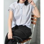 綿ローン袖レースブラウス