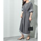 カットジョーゼット袖裾シアーデザ