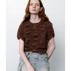 ショッピングサステナブル商品 【サステナブル】シャーリングTEE