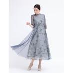 ショッピングスパンコール スパンコール刺繍チュールレイヤーワンピース