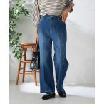 ショッピング宝島 【雑誌InRed(宝島社)11月号掲載】ストレッチデニムワイドパンツ