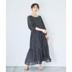 バルーンスリーブ ティアード ワンピース / 春ワンピース 花柄 【mil (ミル)】