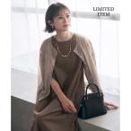 ショッピングカーデ 【WEB限定・洗える】シアーカーデ×ジャージードレス セット