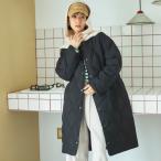 　シームレスノーカラーロングコート