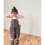 ショッピング韓国子供服 【aimoha-KIDS-】韓国子供服 プリント7分丈サロペット