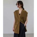 ショッピングサステナブル商品 【サステナブル】ミドルニットジレ