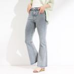 ショッピングひんやり 【ひんやりS-LL】ストレッチフレアデニム