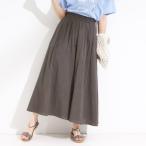 ショッピングスカーチョ 【S-LL裏地ひんやり】エアリーで涼やか 大人のシアースカーチョ