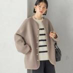 { часть дополнение предварительный заказ }[ часть WEB ограничение ]( уборная возможность )NEW двусторонний боа блузон 