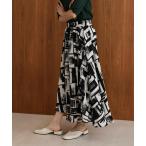 モノトーン柄パンツ