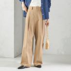 ショッピング洗濯機 〈洗濯機可能〉ハイカウント ツイル 2タック ワイド パンツ