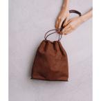 ショッピングサステナブル商品 【サステナブル】アーティフシャルレザー巾着バッグ