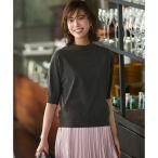 ショッピングパフスリーブ 【洗える/吊り干しOK】ヴィスコースストレッチ パフスリーブ ニット