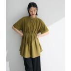  талия tuck рубашка туника 