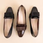 グログランリボン　ローヒールローファー