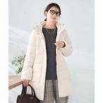 フーデッドロングダウンコート