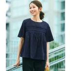 ショッピングローン 【WEB＆一部店舗限定】コットンローン ピンタック フレア ブラウス