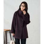 スタンドカラーミディコート