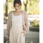 ショッピングスパンコール スパンコール透かし編み2wayカーディガン 25AW