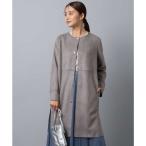 ショッピングスウェード ＜追加＞【/洗えるアウター】フェイクスウェードノーカラーコート