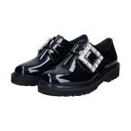 25秋冬新作◆Bridget Birkin◆3cmヒール◆スクエアサイドビジューローファー